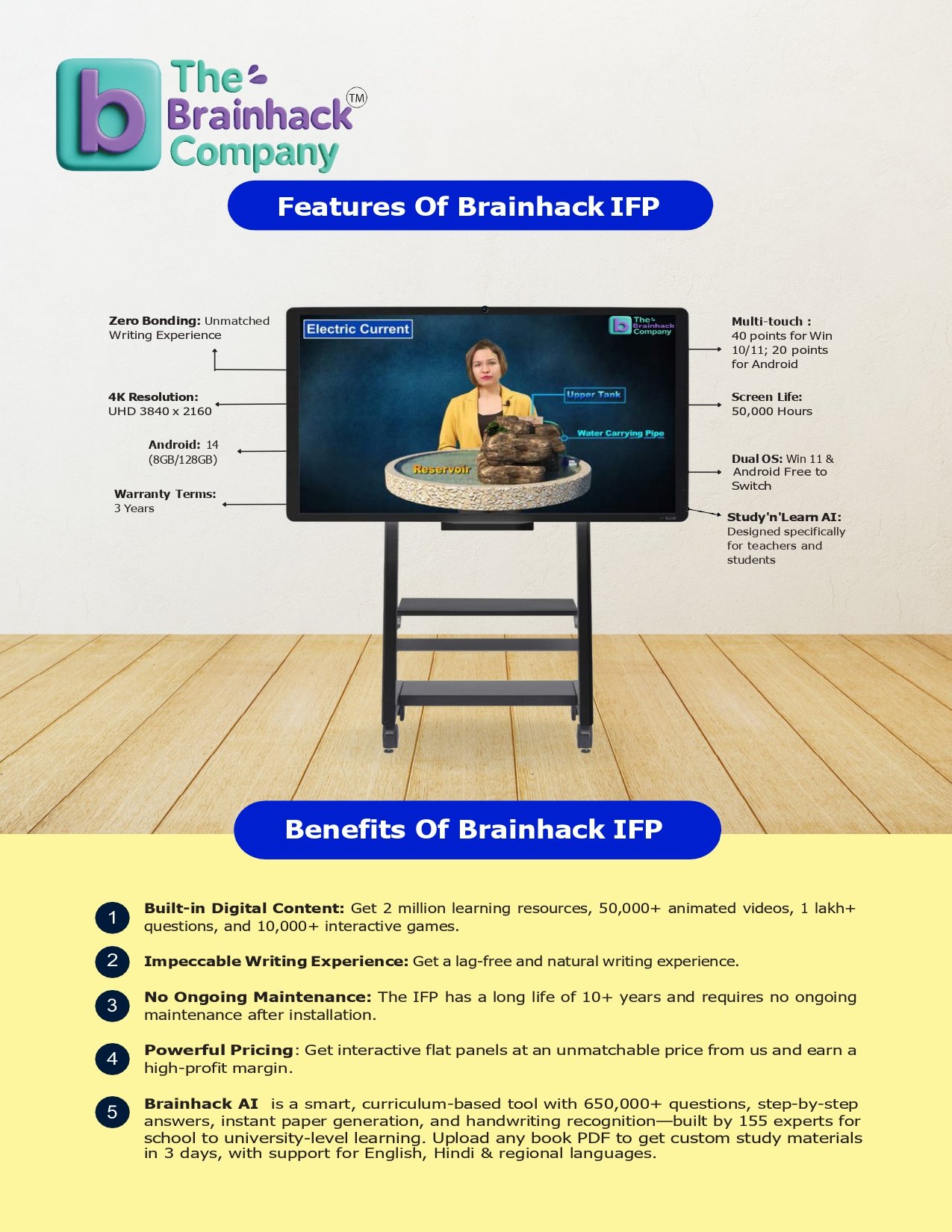 Brainhack Flat Panel Classroom